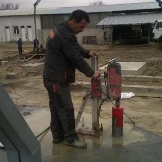 Drilling of reinforced concrete